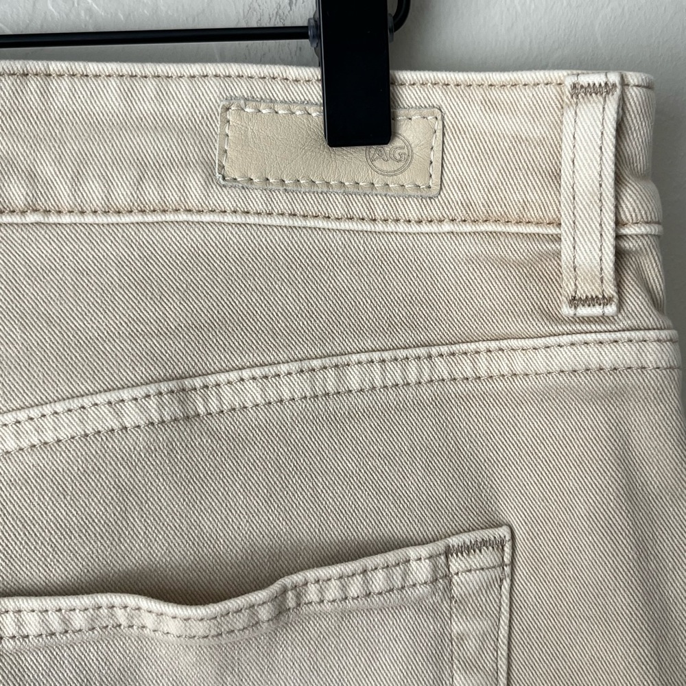 AG Jeans Saige wide leg crop jeans cloud soft denim NEW 32 neutral - Picture 11 of 16